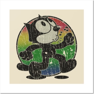 FELIX THE CAT RAINBOW - RETRO STYLE Posters and Art